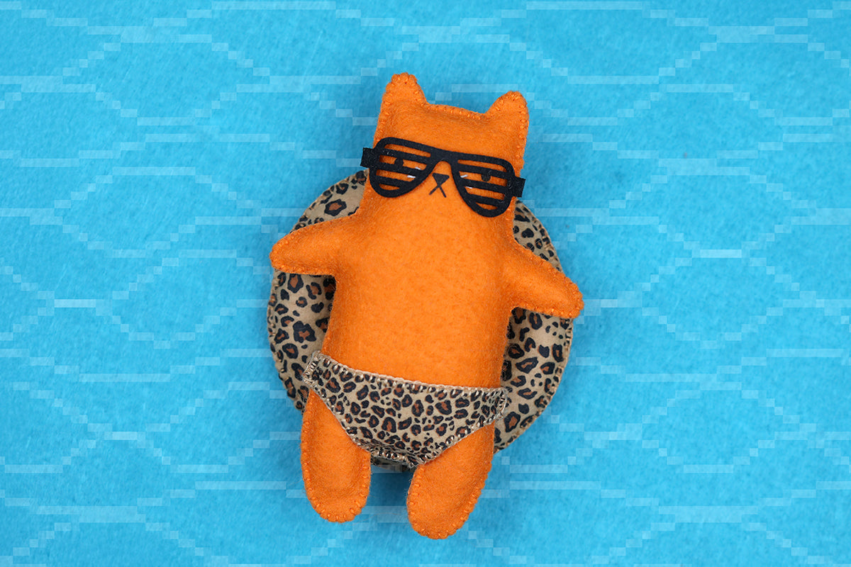 Leopard Cat - Felt Doll Kit