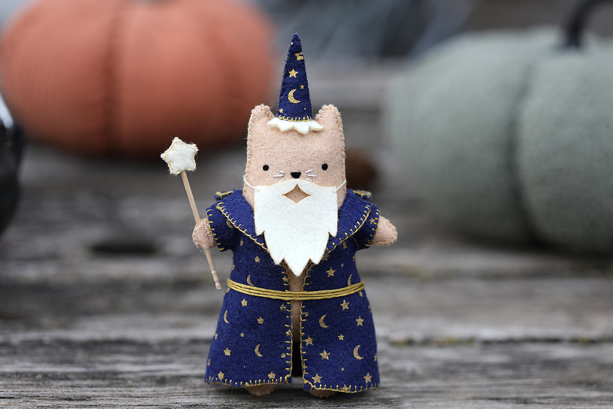 Wizard Cat - Felt Doll Kit