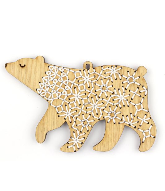 Bear - DIY Stitched Ornament Kit