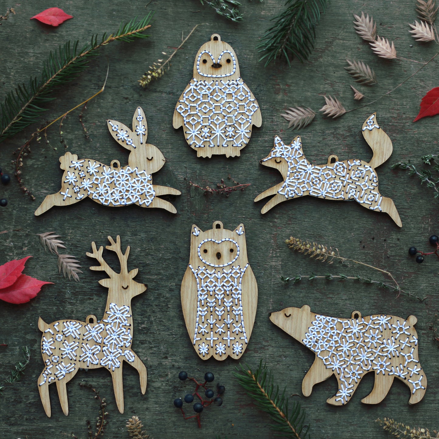Rabbit - DIY Stitched Ornament Kit
