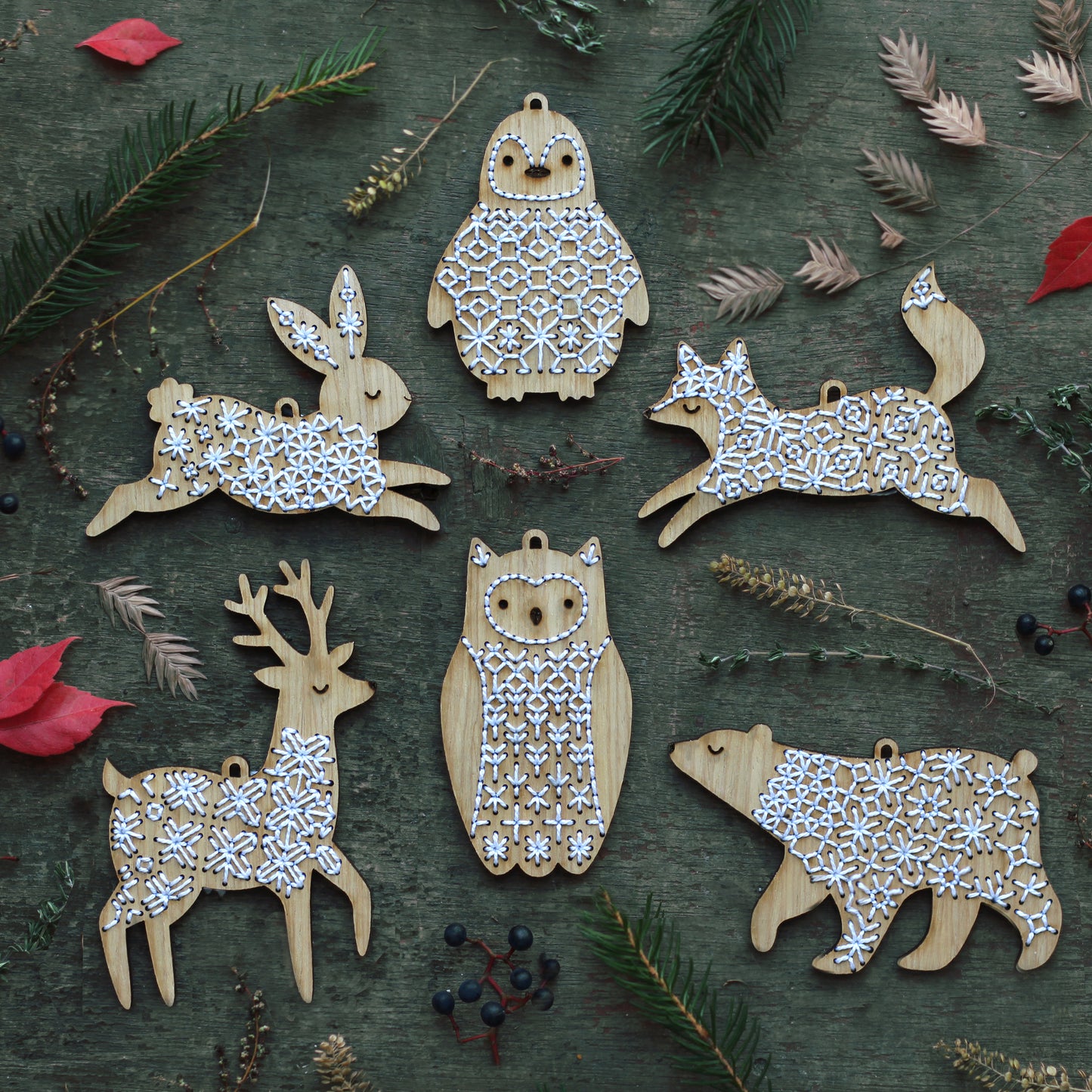 Bear - DIY Stitched Ornament Kit