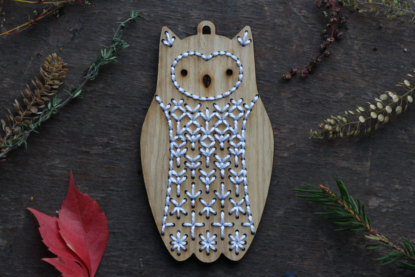 Owl - DIY Stitched Ornament Kit
