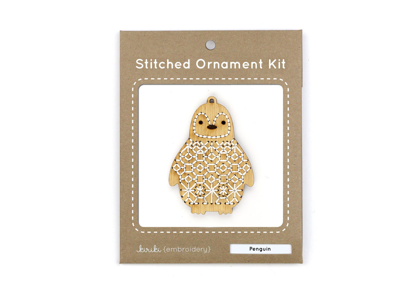 Set of 6 - DIY Stitched Ornament Kit (Oak Set)