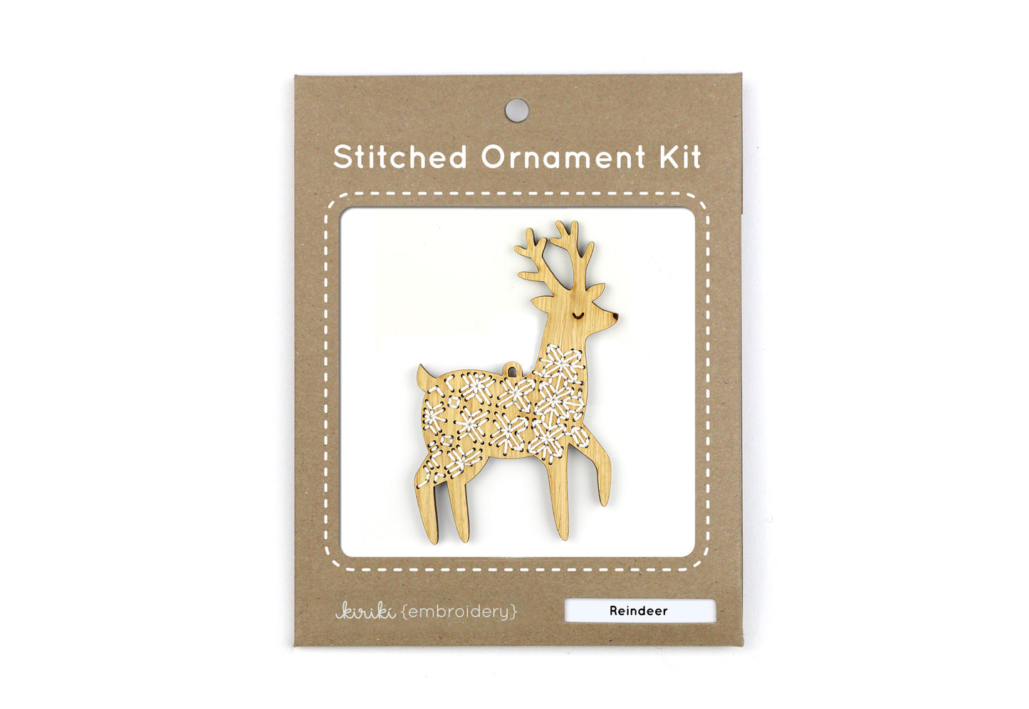 Set of 6 - DIY Stitched Ornament Kit (Oak Set)