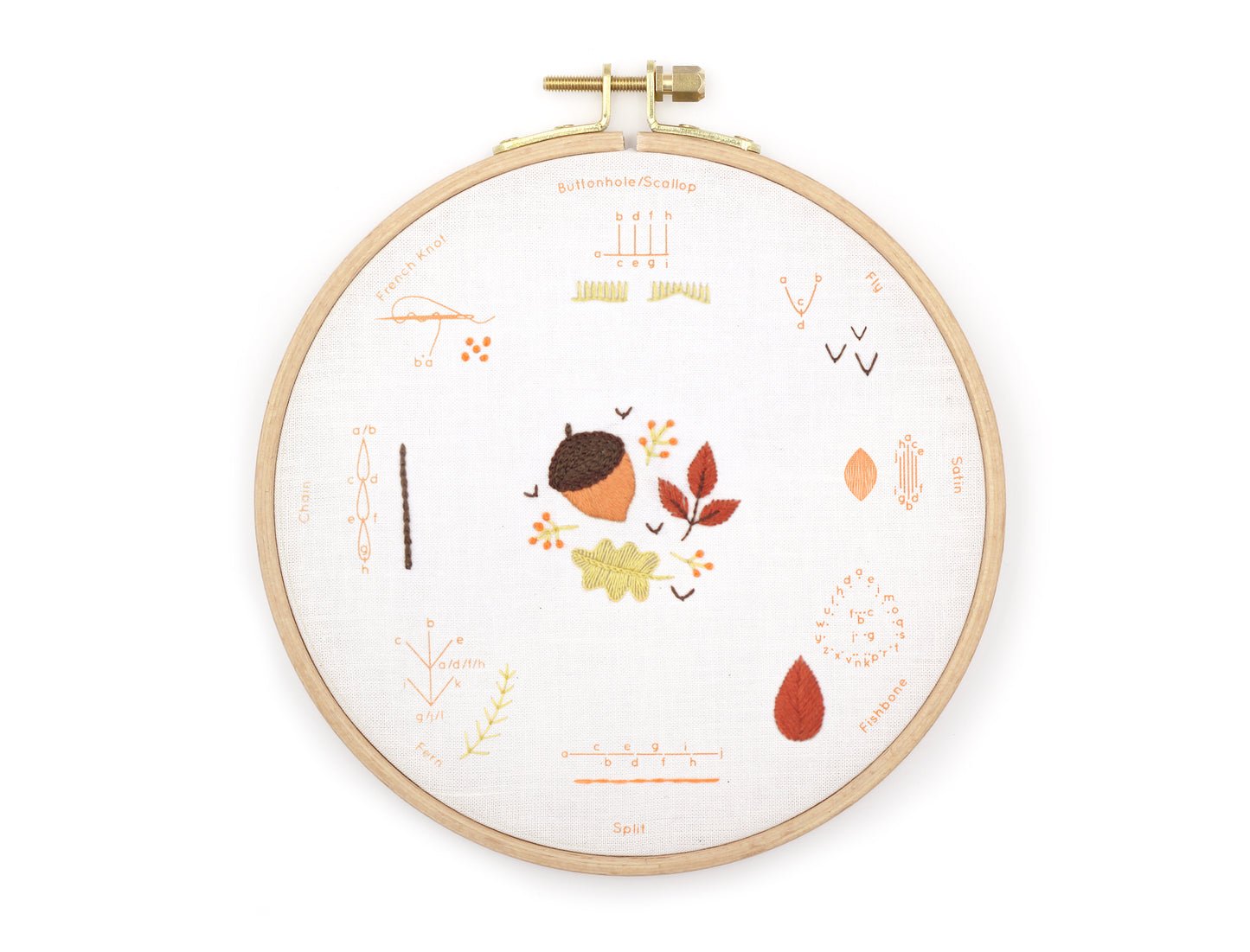 Autumn - Embroidery Stitch Sampler