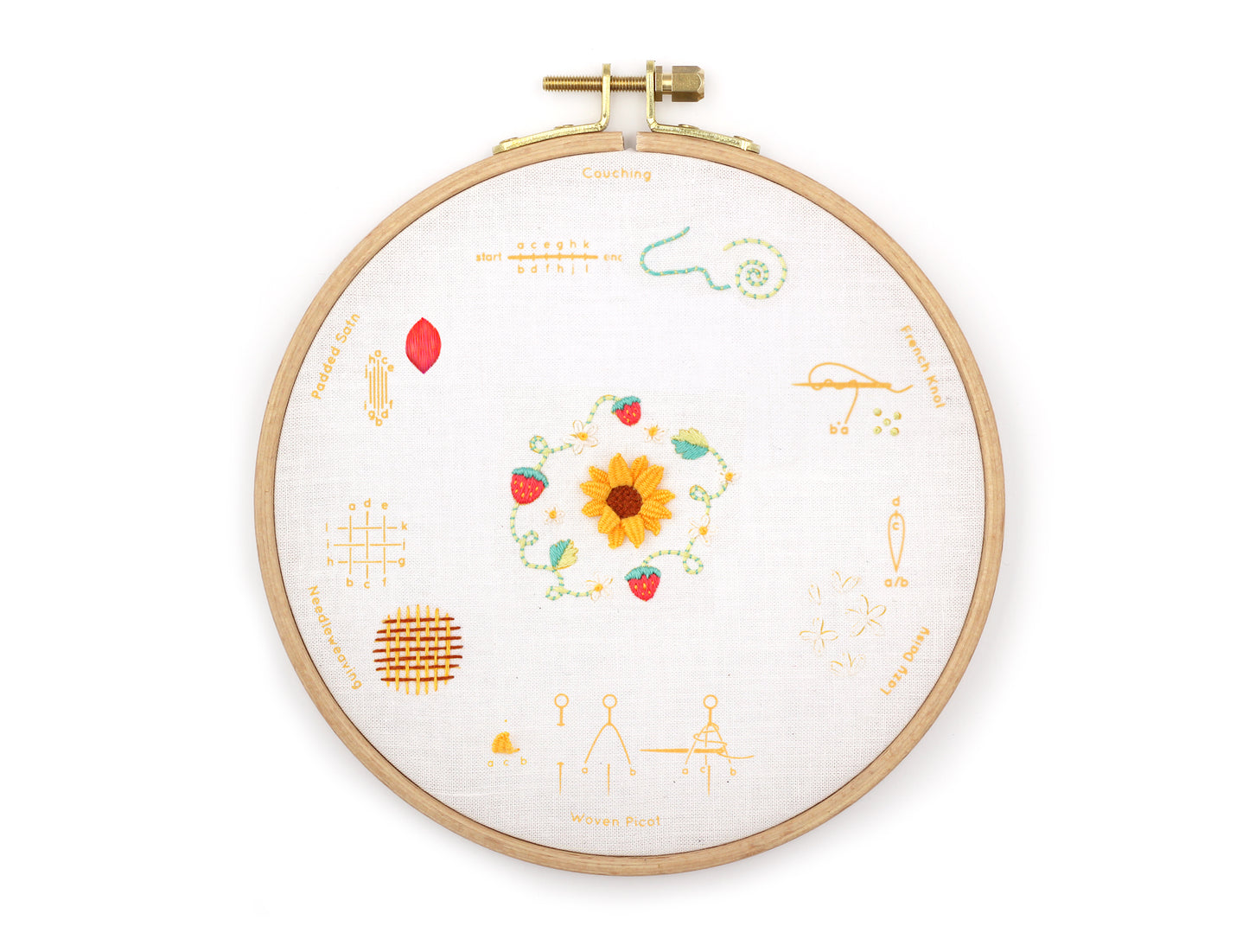 Summer - Embroidery Stitch Sampler