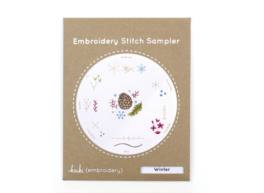 Winter - Embroidery Stitch Sampler