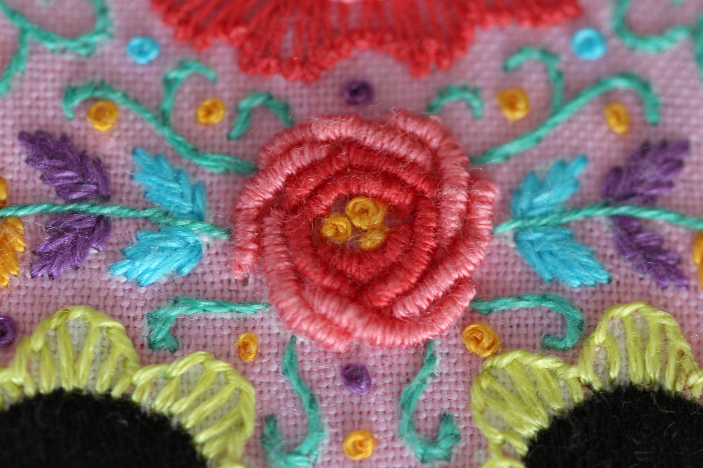 Sugar Skull - Embroidery Stitch Sampler