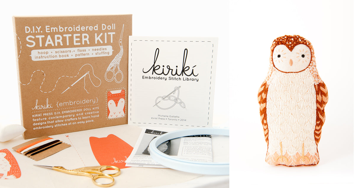 Barn Owl - Embroidery Kit