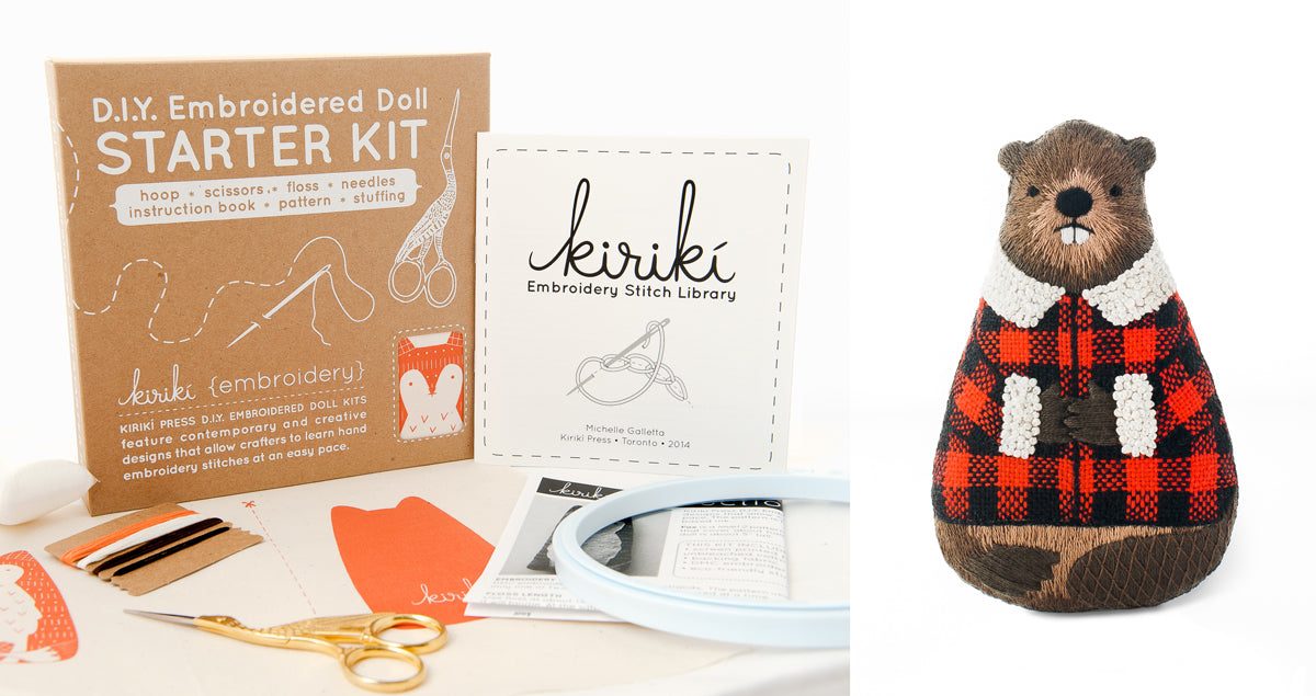 Beaver - Embroidery Kit