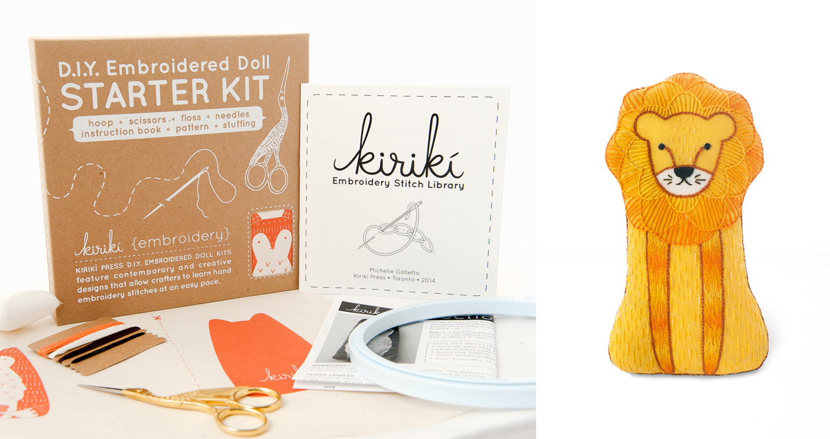 Lion - Embroidery Kit
