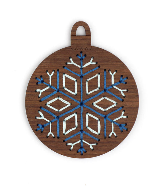 Set of 6 - DIY Stitched Ornament Kit (Oak Set)