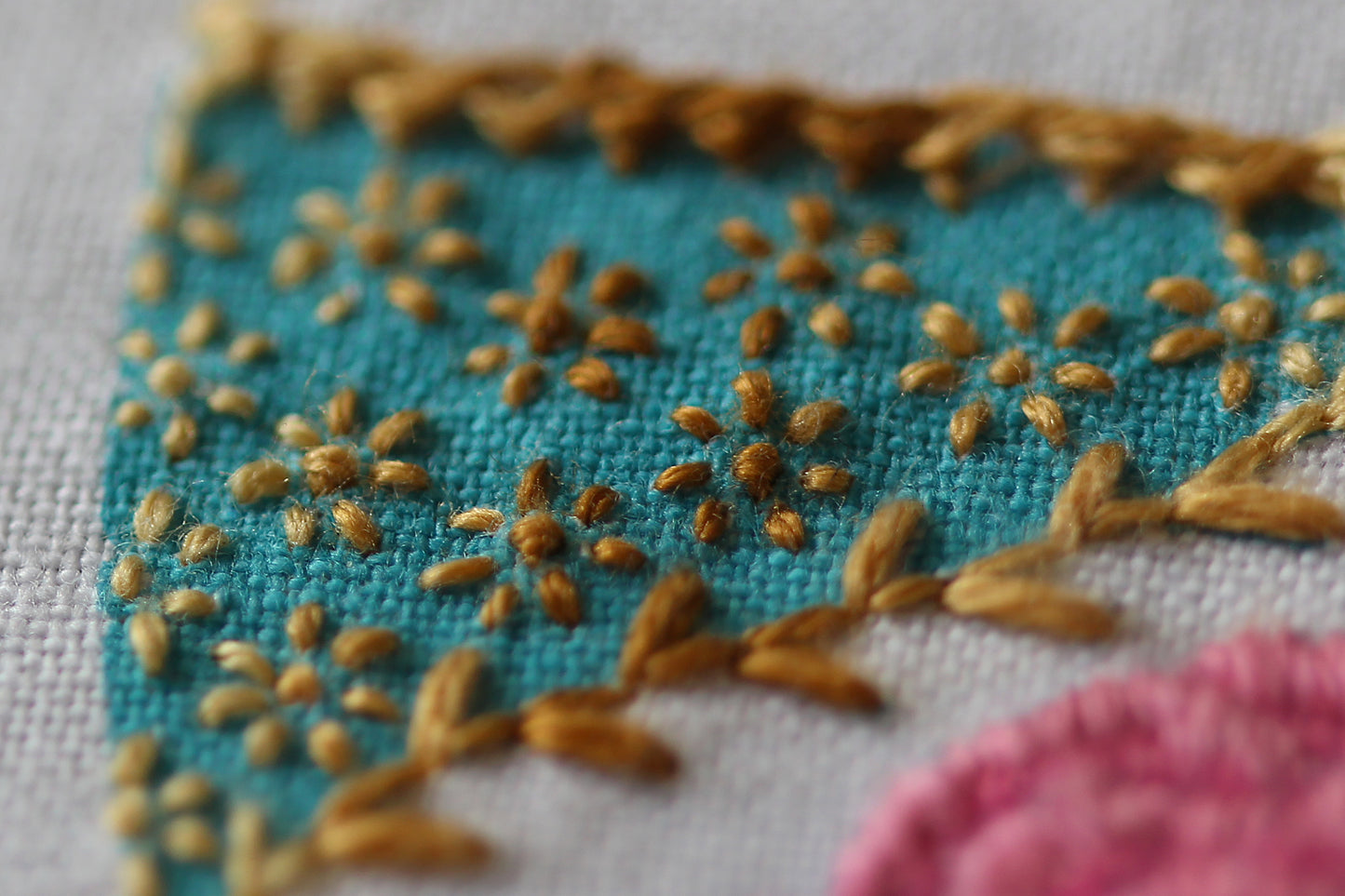 Teacup - Embroidery Stitch Sampler