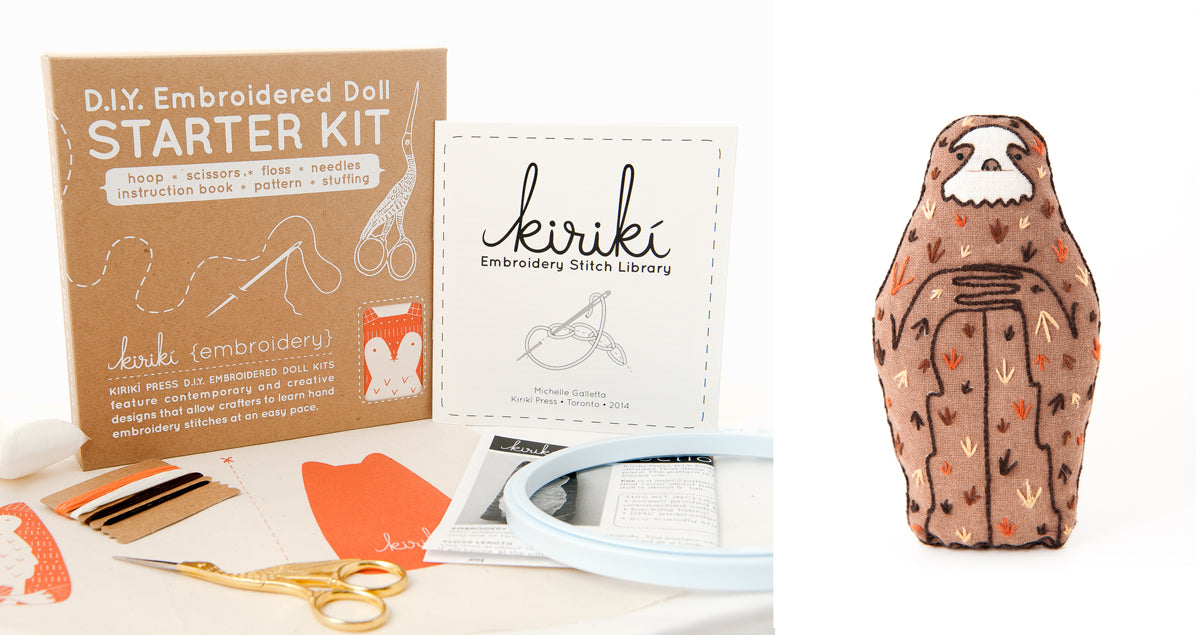 Sloth - Embroidery Kit
