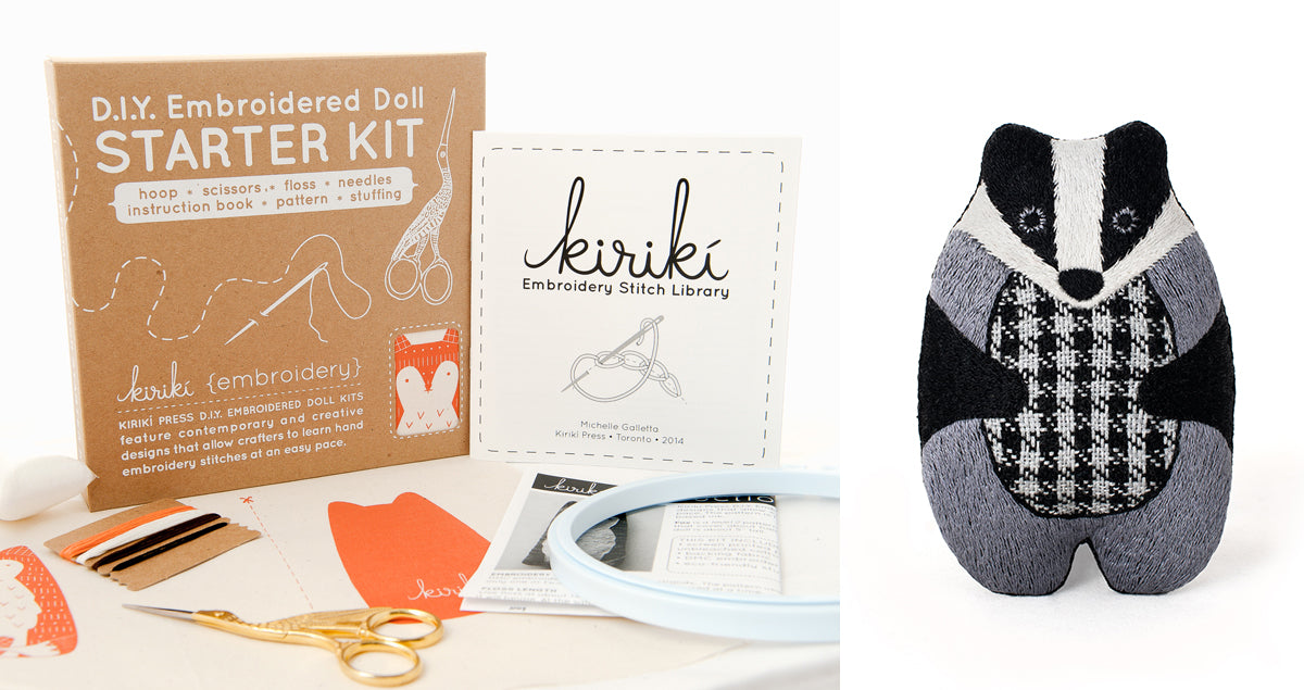 Badger - Embroidery Kit