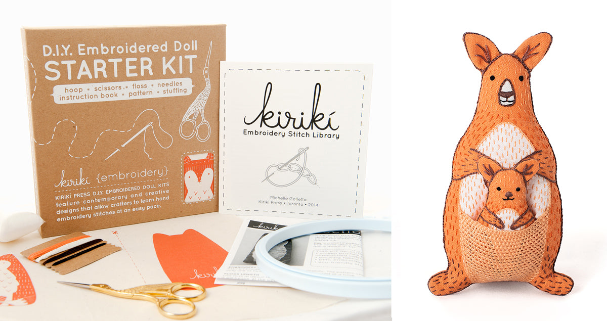 Kangaroo - Embroidery Kit