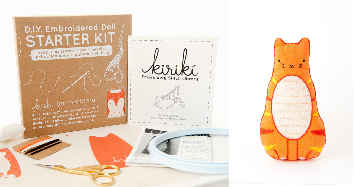 Tabby Cat - Embroidery Kit