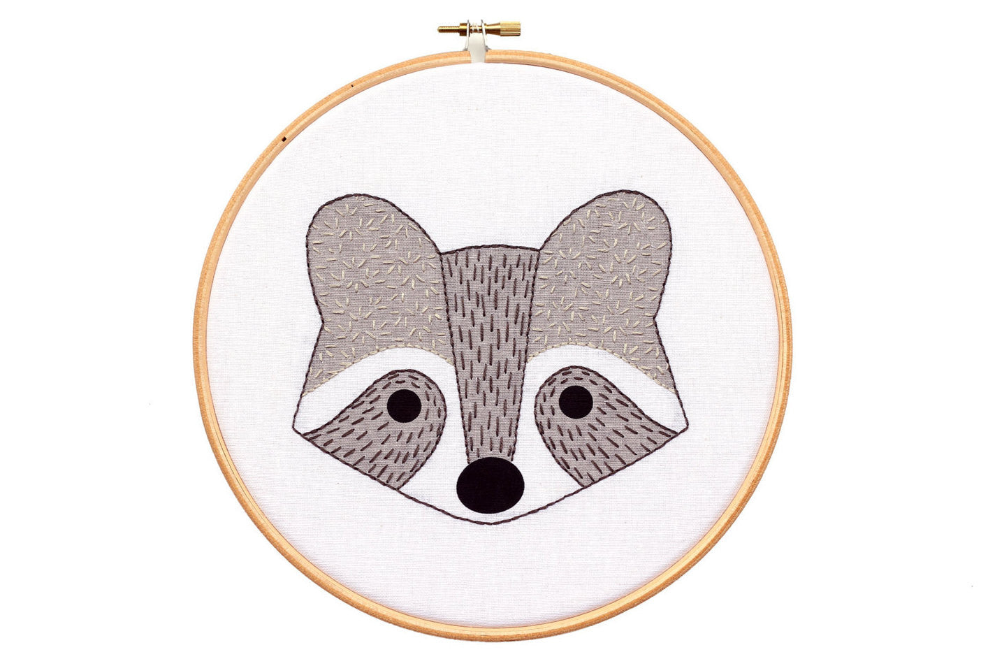 Raccoon Cub - Hoop Art Kit