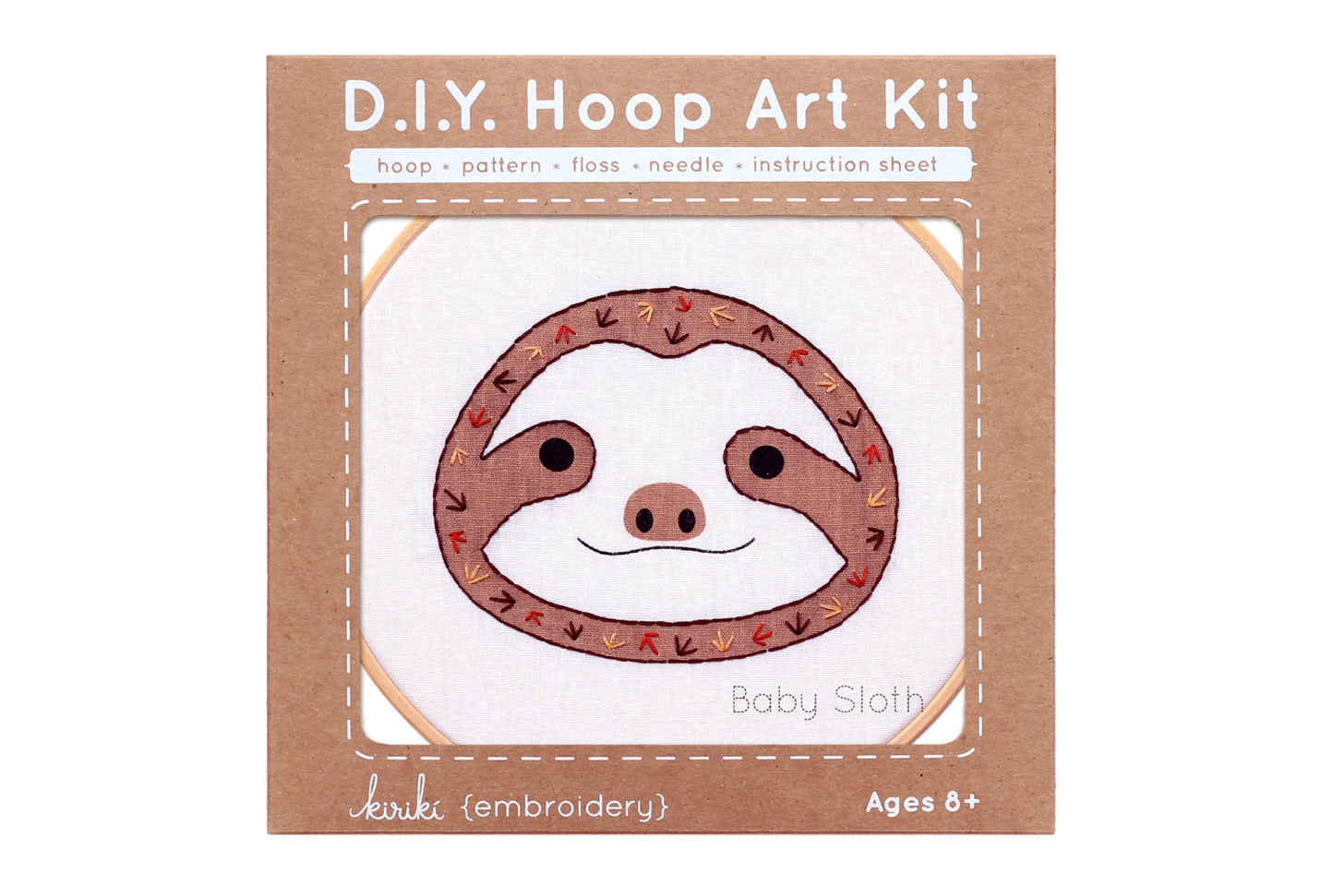 Baby Sloth - Hoop Art Kit