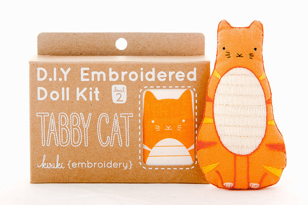 Tabby Cat - Embroidery Kit – Kiriki Press