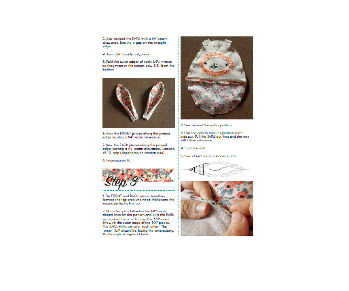 Easter Egg Bunnies & Overalls PDF Bundle