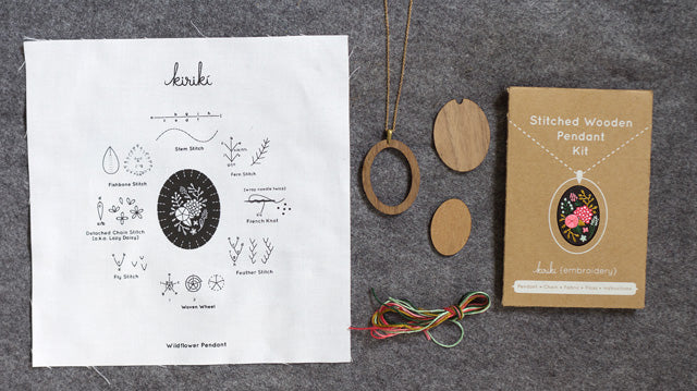 Embroidered Pendant Kits