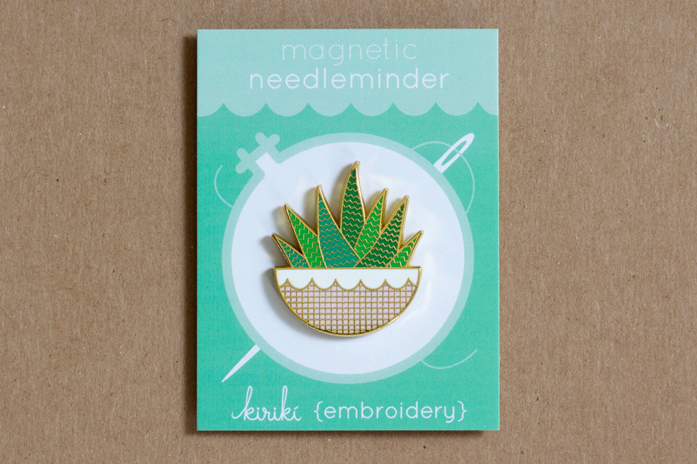 Zebra Plant - Magnetic Needleminder (enamel)