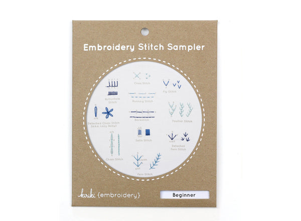 Learn Embroidery Stitch Sampler Beginner Embroidery Kit – Little