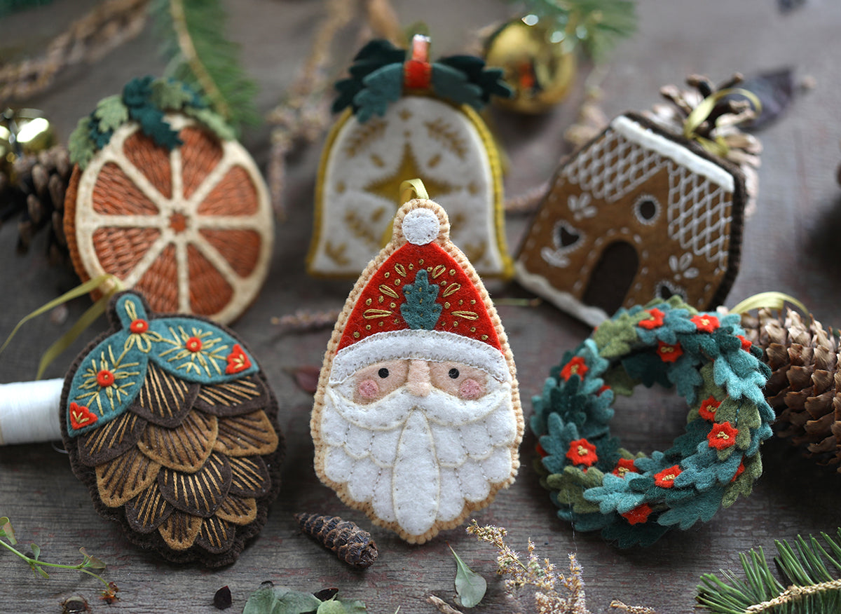 Felt Ornaments - Set of 6