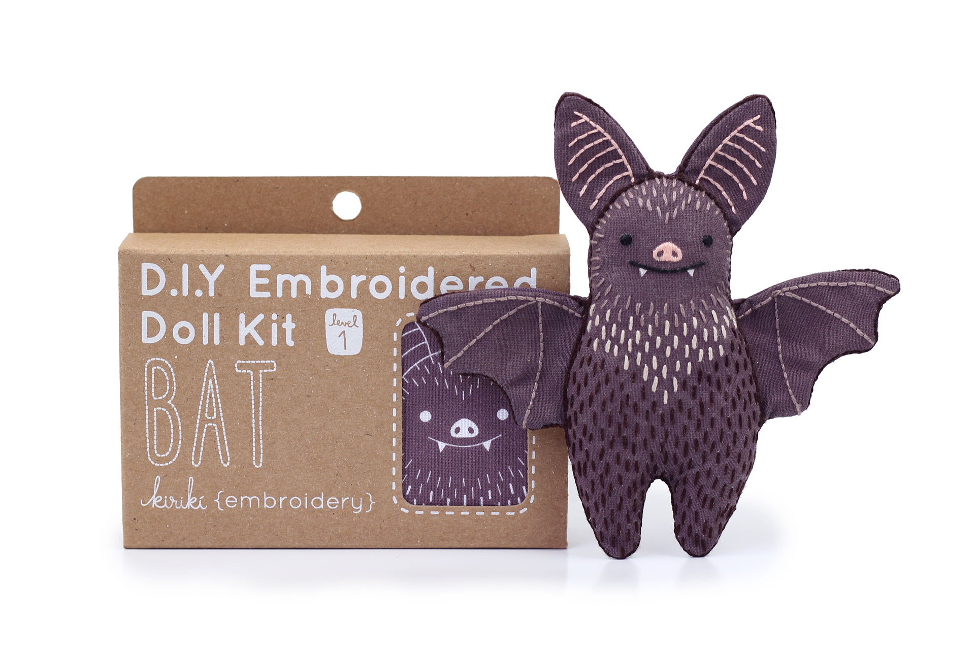 Bat - Embroidery Kit – Kiriki Press