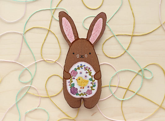 Chocolate Bunny - Embroidery Kit