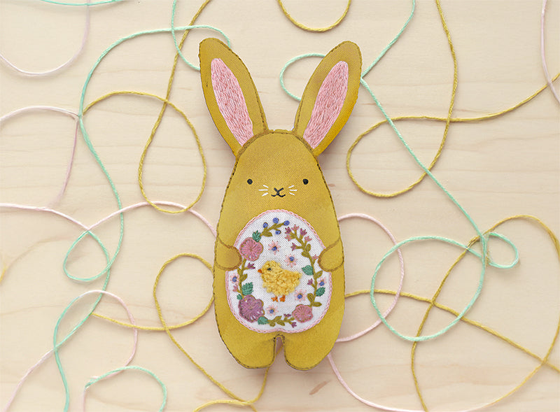 Chocolate Bunny - Embroidery Kit