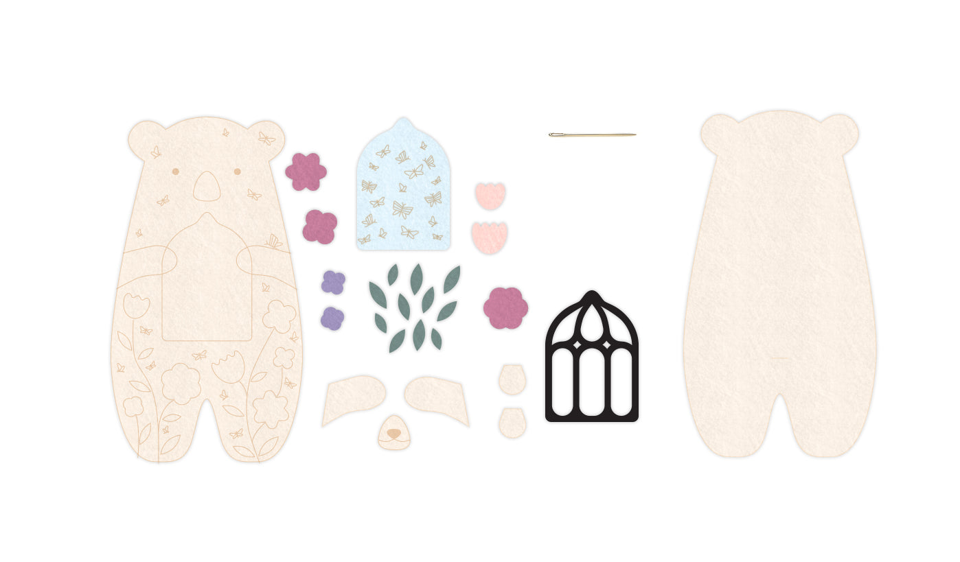 FD - Bloombear - Felt Doll Kit