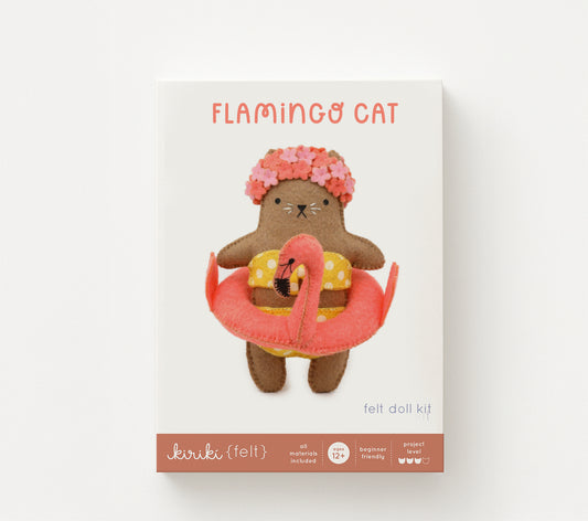 FD - Flamingo Cat - Felt Doll Kit *PRE-ORDER*