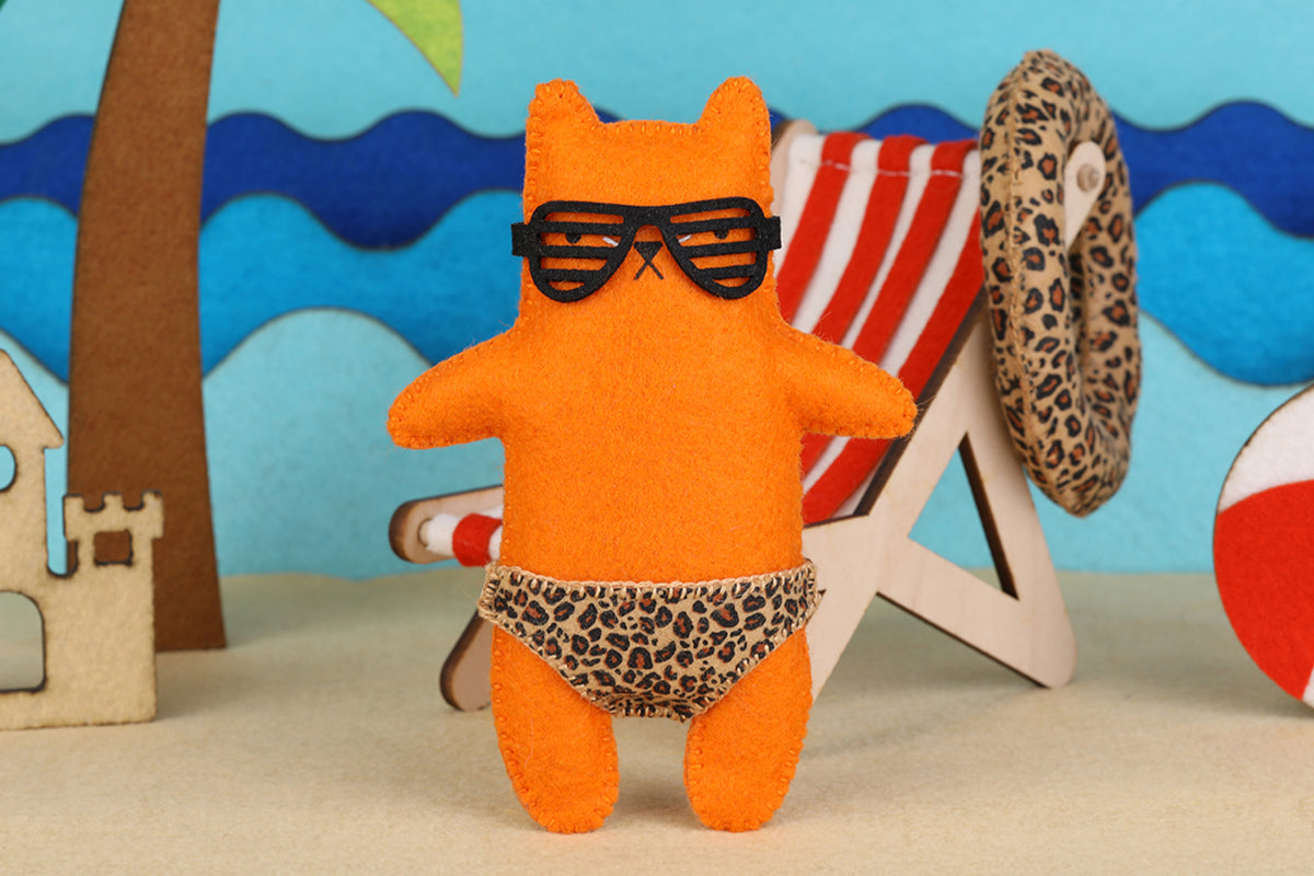 Leopard Cat - Felt Doll Kit