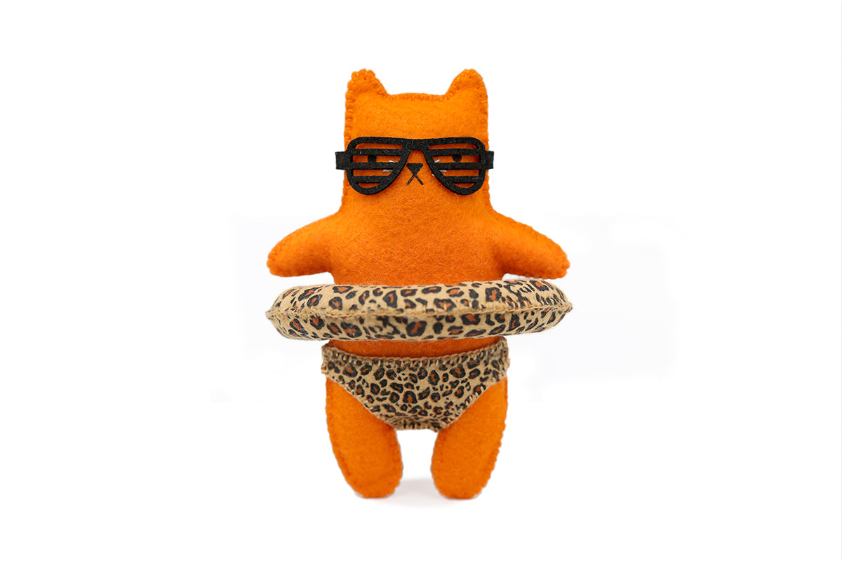 Leopard Cat - Felt Doll Kit