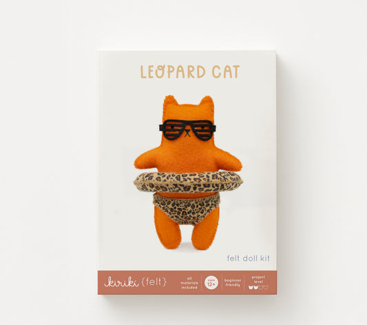 FD - Leopard Cat - Felt Doll Kit *PRE-ORDER*