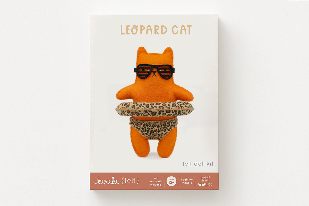 Leopard Cat - Felt Doll Kit