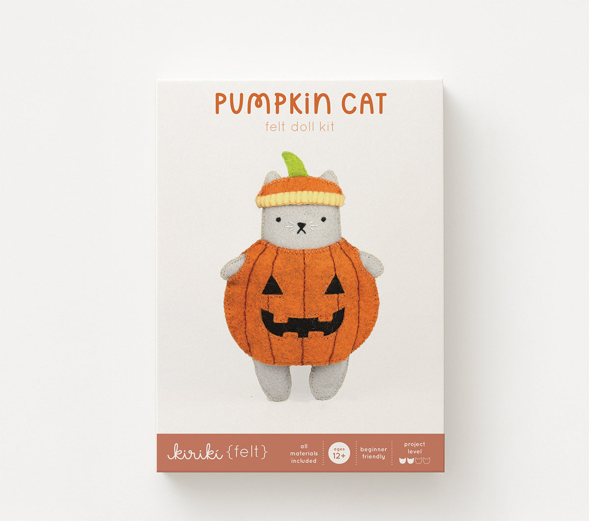 Pumpkin Cat - Felt Doll Kit