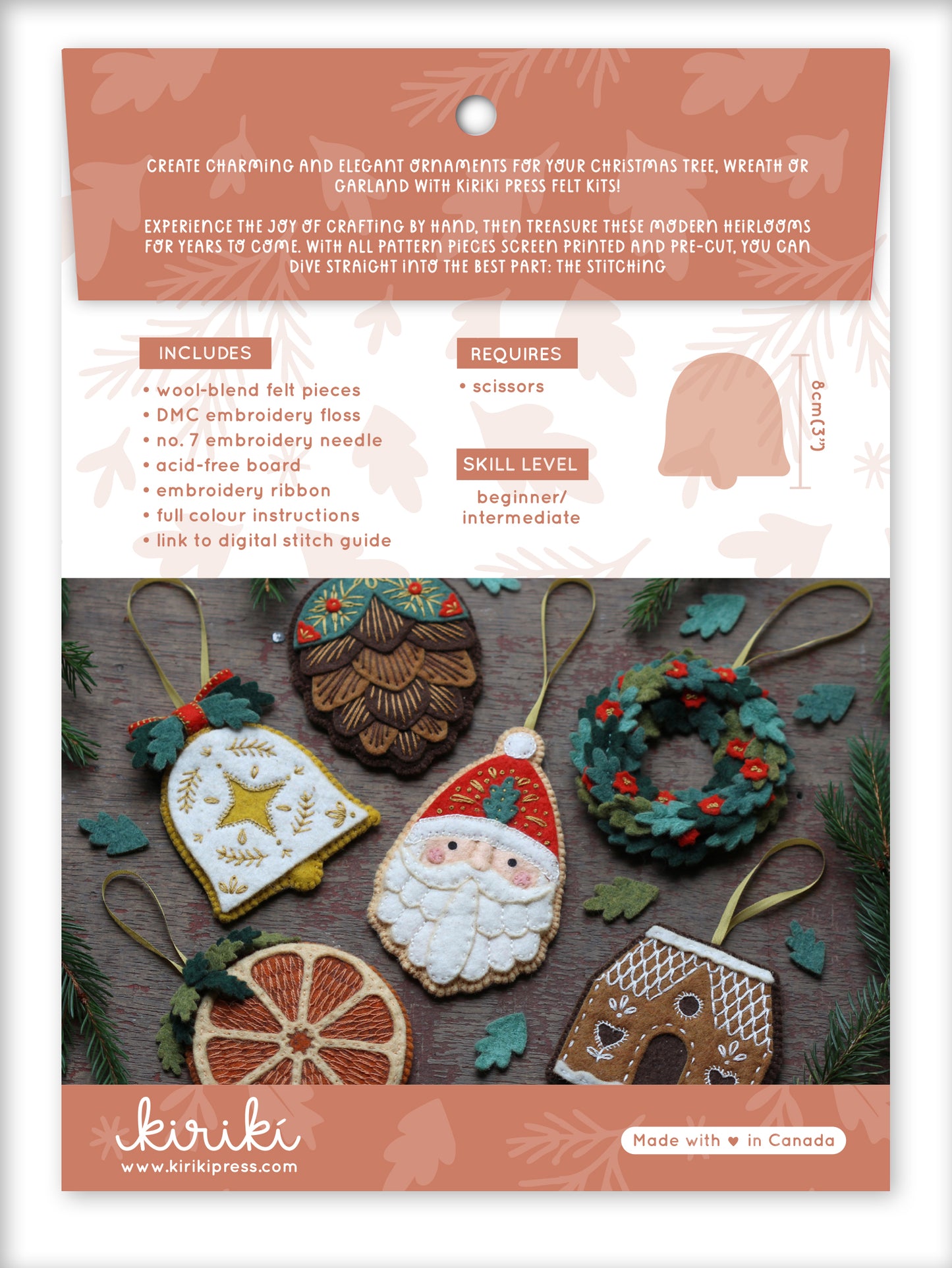 Bell - Felt Ornament Kit