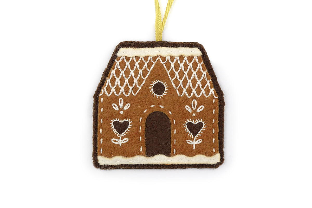 Gingerbread House - Felt Ornament Kit