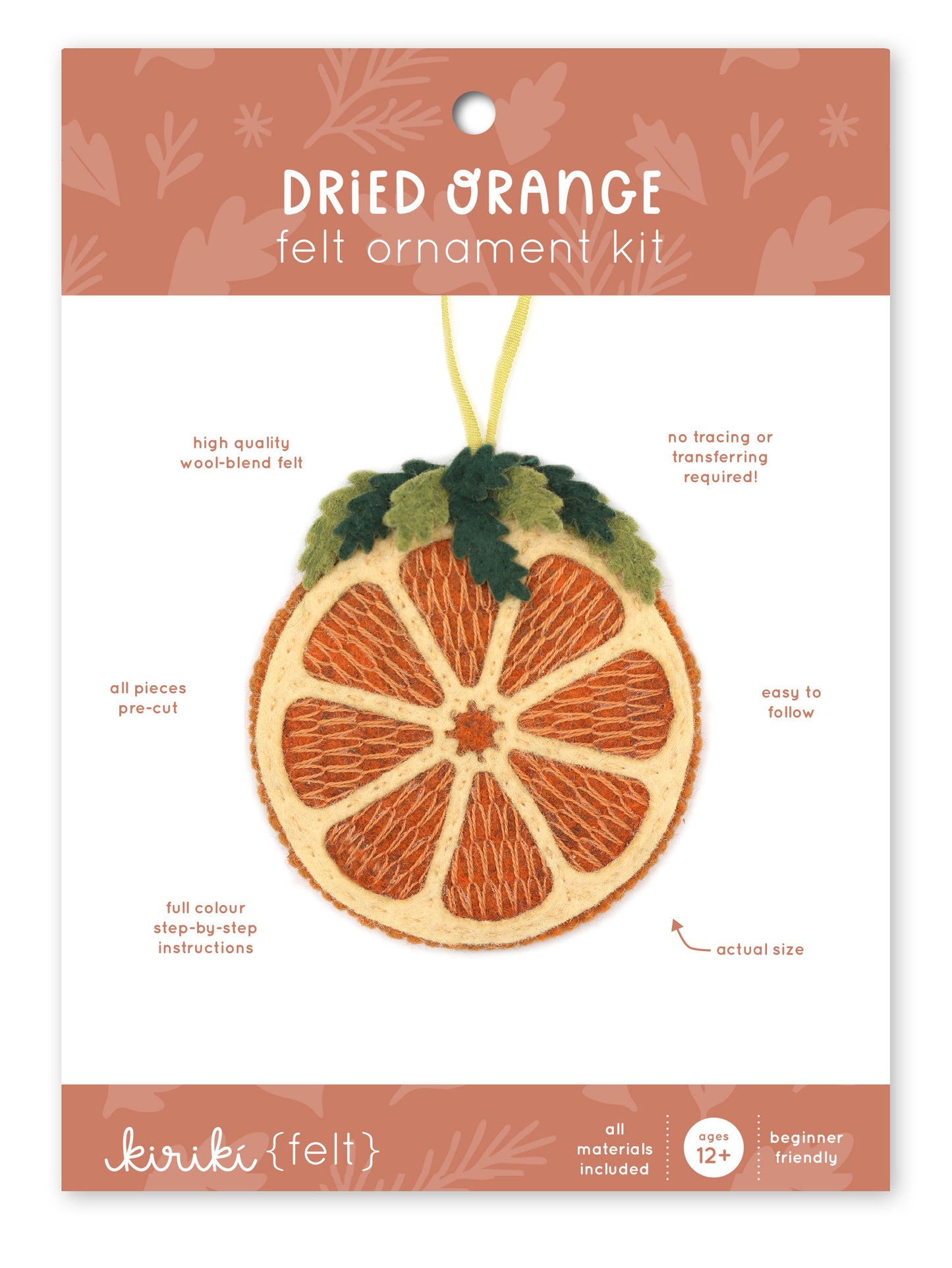 Dried Orange - Felt Ornament Kit