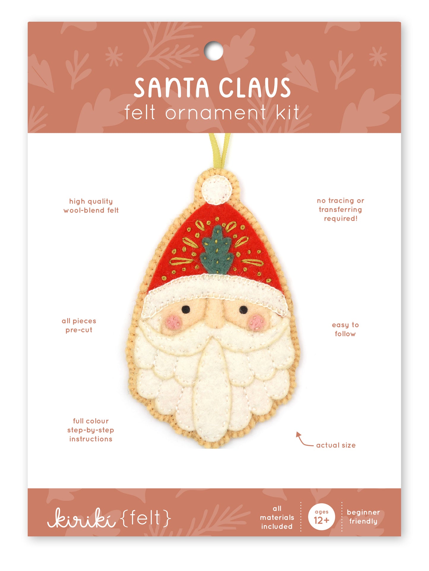 Santa Claus - Felt Ornament Kit