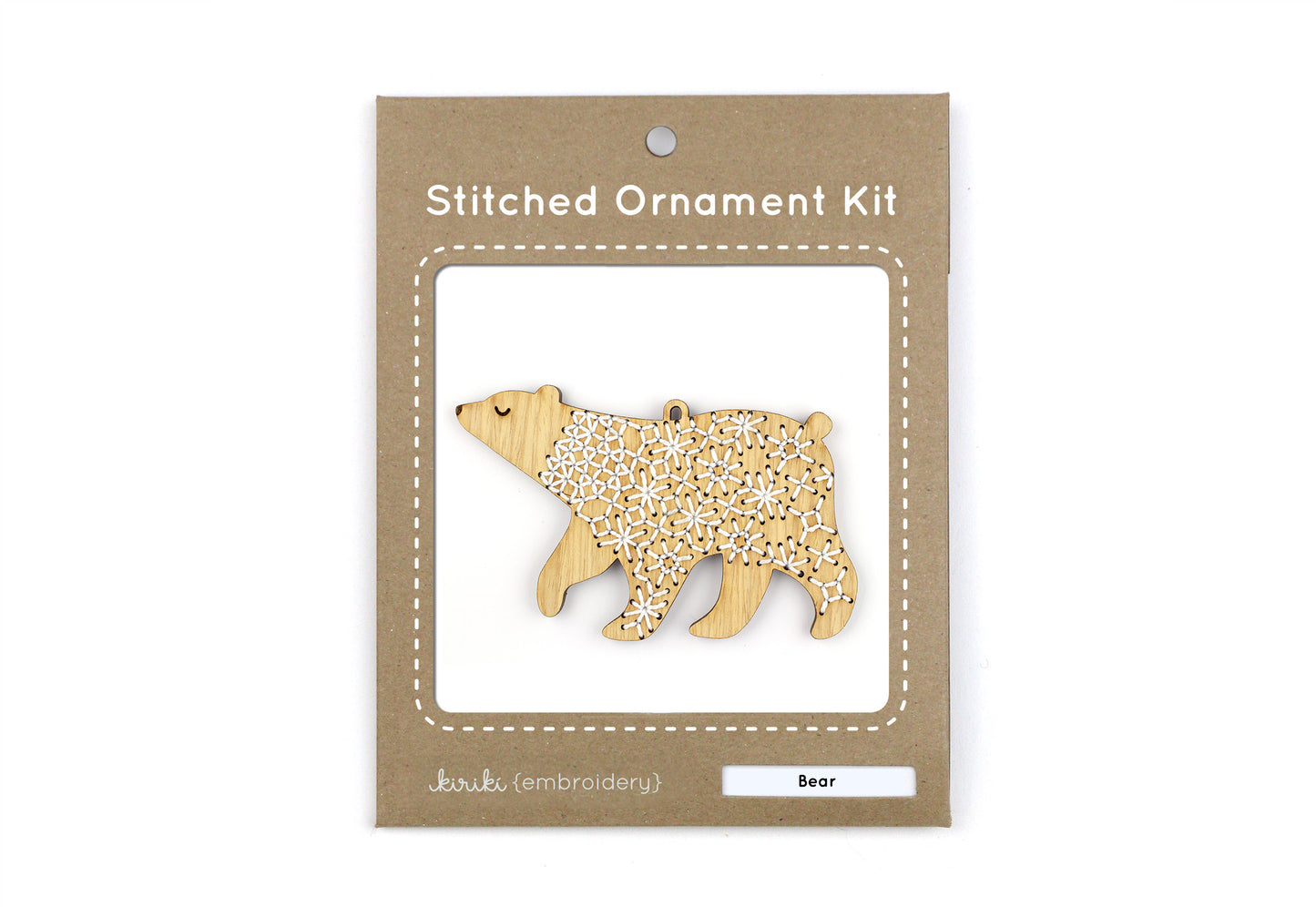 Set of 6 - DIY Stitched Ornament Kit (Oak Set)