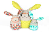 Easter Egg Bunnies PDF Sewing Embroidery Pattern