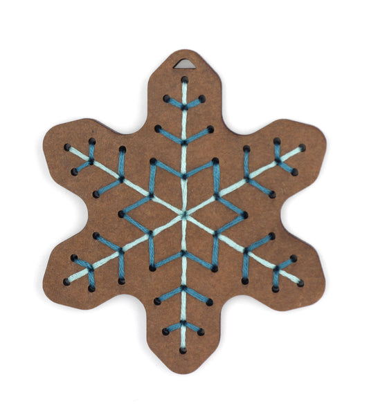 Gingerbread Flake - DIY Stitched Ornament Kit
