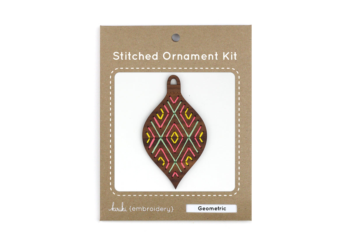 Geometric - DIY Stitched Ornament Kit