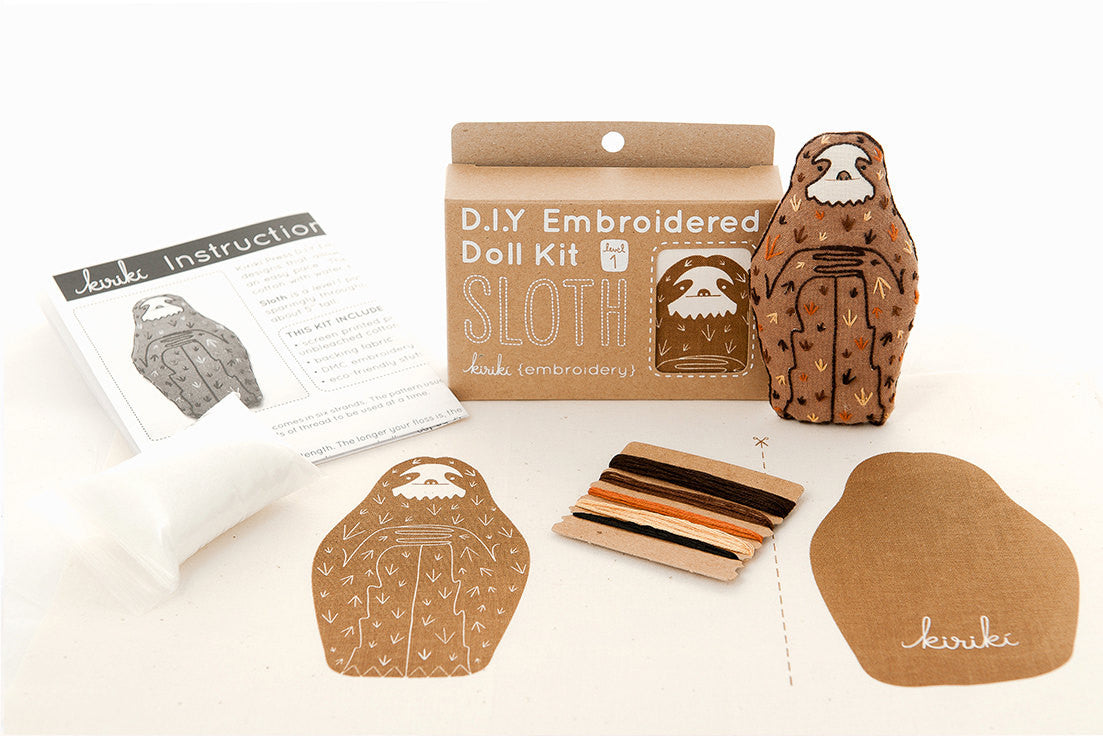 Sloth - Embroidery Kit
