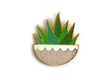 Zebra Plant - Magnetic Needleminder (enamel)